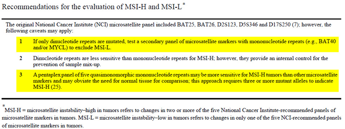 2004年修订版Bethesda指南 J Natl Cancer Inst._微卫星不稳定（MSI）检测的位点如何选择？_k8凯发基因